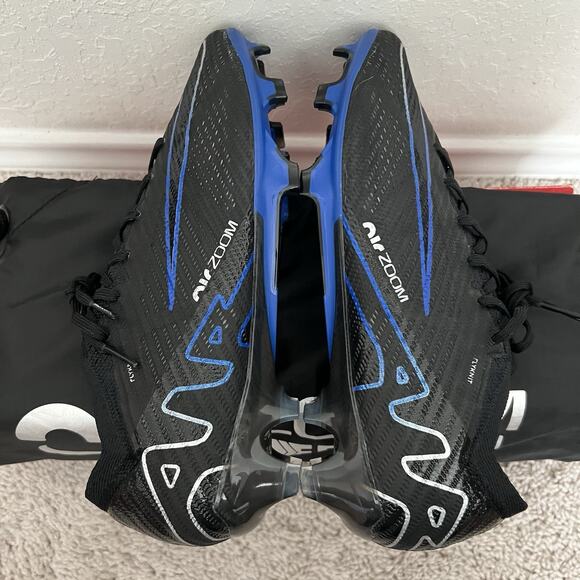 Nike Zoom Vapor 15 Elite FG Black Chrome Hyper Royal DJ4978 040 Men Size 7 New - Picture 7 of 9